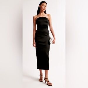 A&F Satin Sculpt Maxi Dress